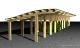 Progetto per carport in legno lamellare